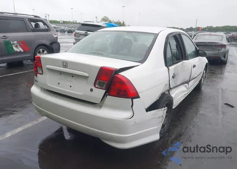 2004 Honda Civic Vp from USA, damaged, VIN 2HGES16344H608484